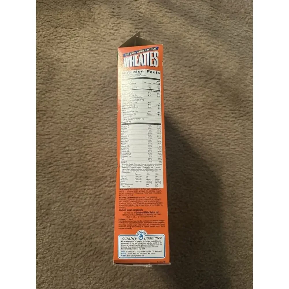 Vintage Ads Mark‎ McGwire Wheaties Cereal Box  Cardinals Antique Baseball